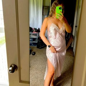 Vintage slip dress baby pink